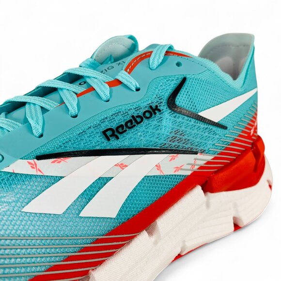 Reebok FloatZig X1 Aqua White Red Men\'s Running Shoes Sneakers 100210001 main image 5